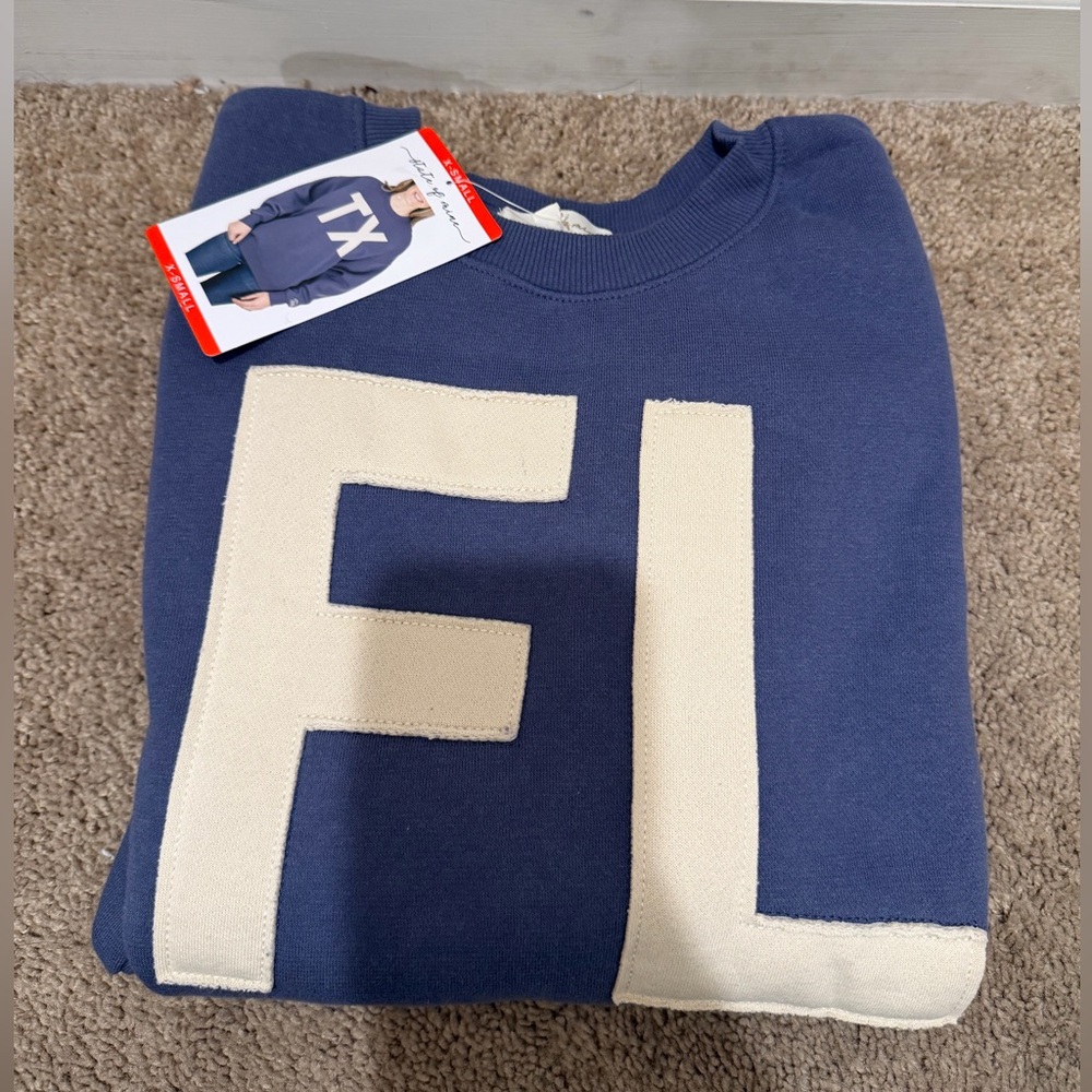 “New” State “FL Florida” Sweater sizeXS oversize